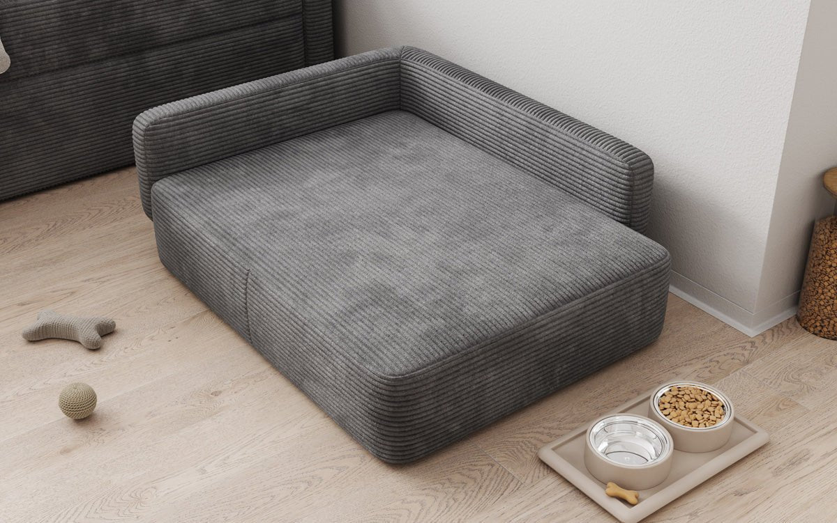 Hondensofa BelloCouch 80 × 100 cm in Ribstof
