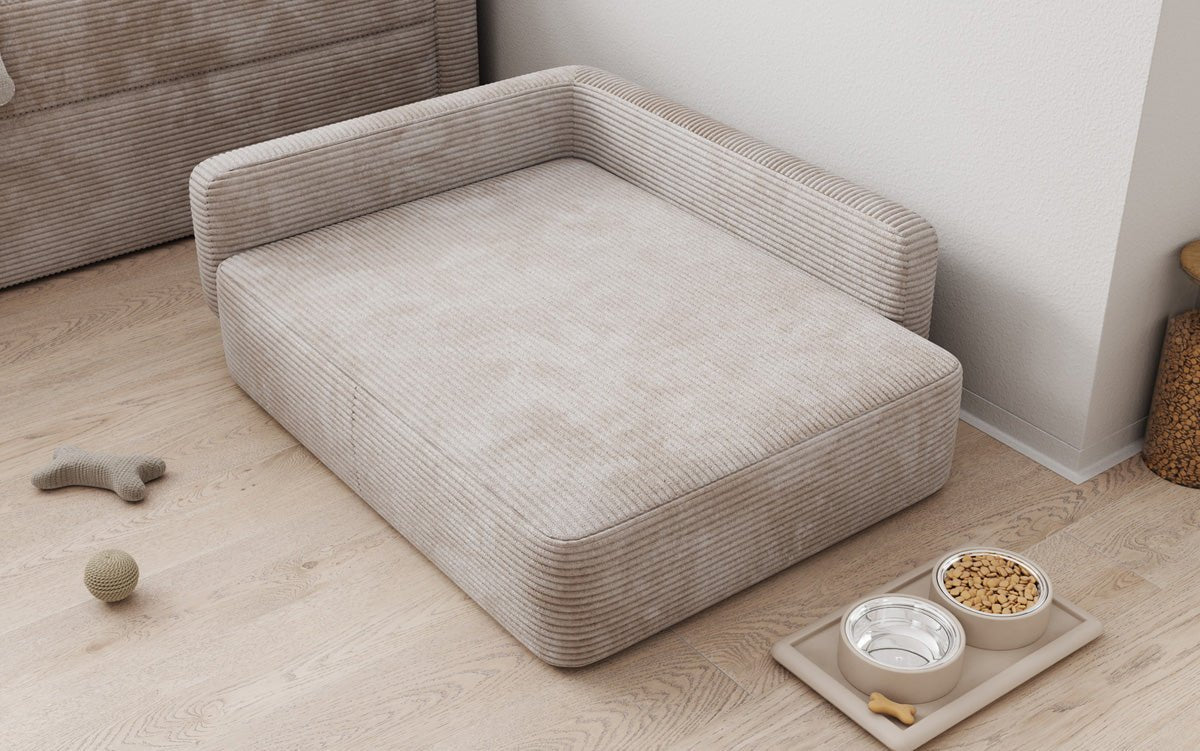 Hondensofa BelloCouch 80 × 100 cm in Ribstof