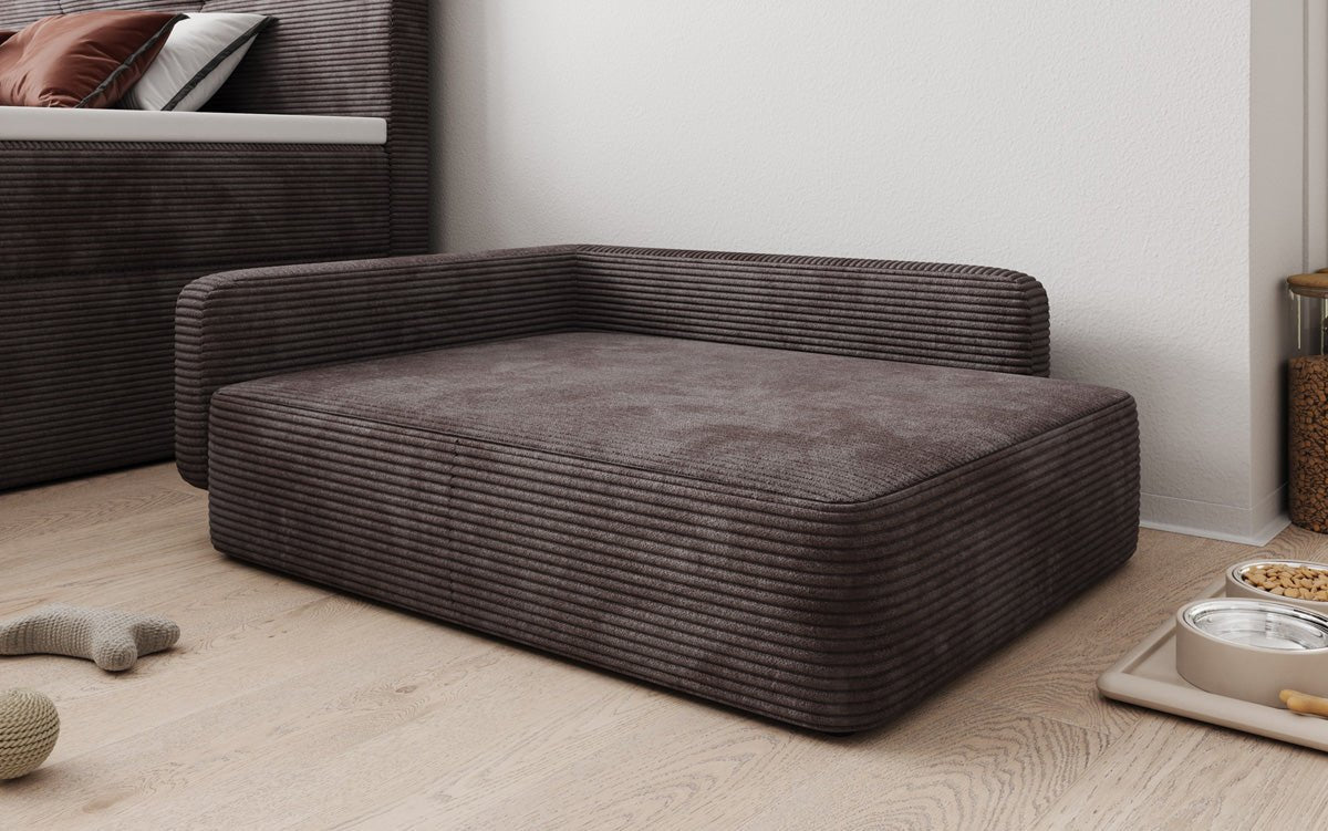 Hondensofa BelloCouch 80 × 100 cm in Ribstof