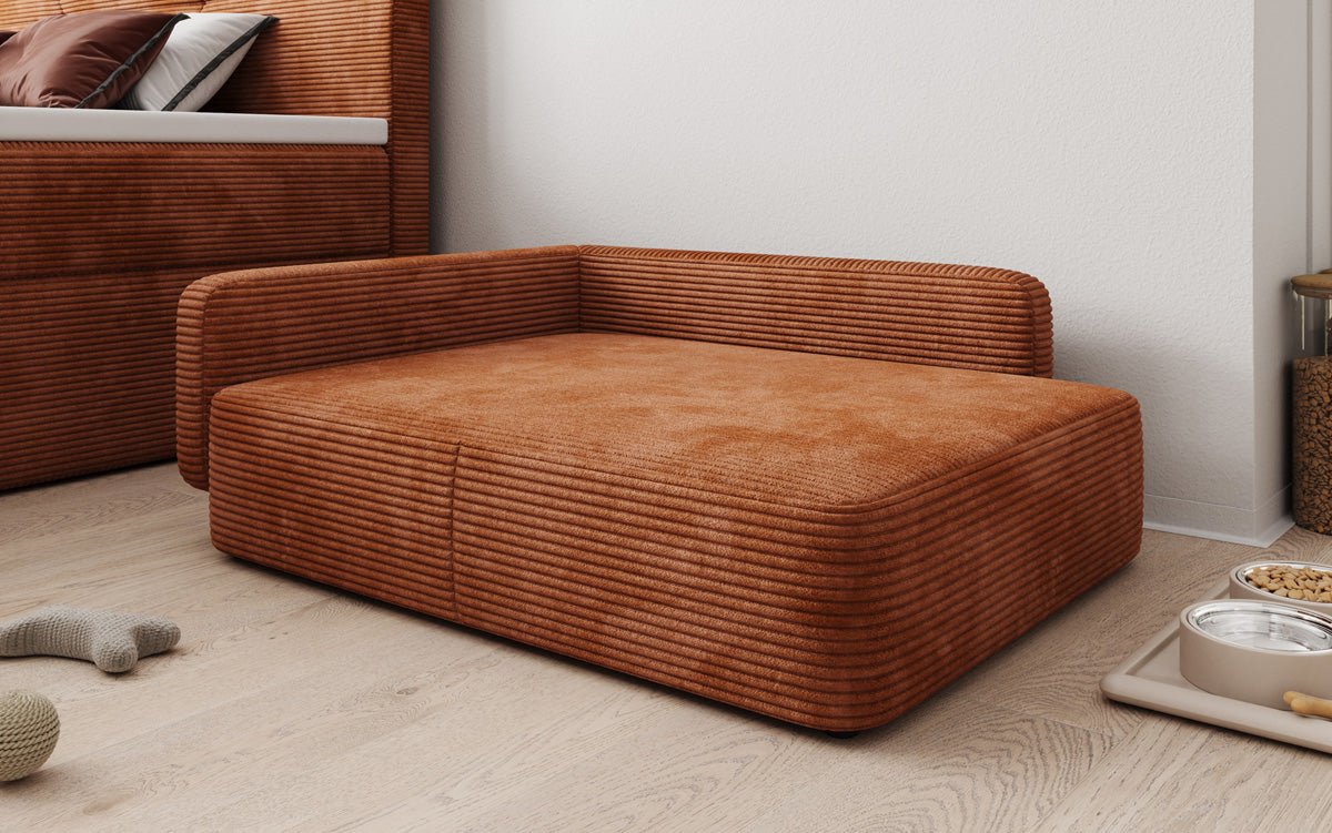 Hondensofa BelloCouch 80 × 100 cm in Ribstof