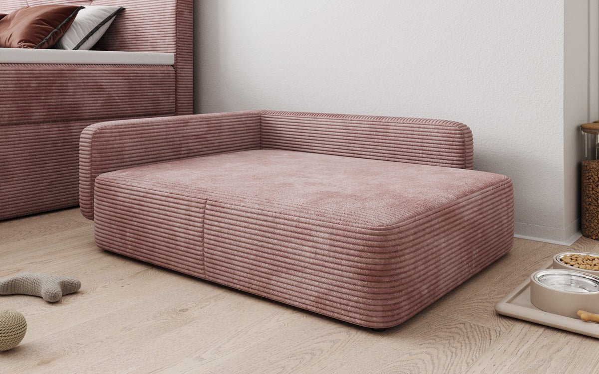 Hondensofa BelloCouch 80 × 100 cm in Ribstof
