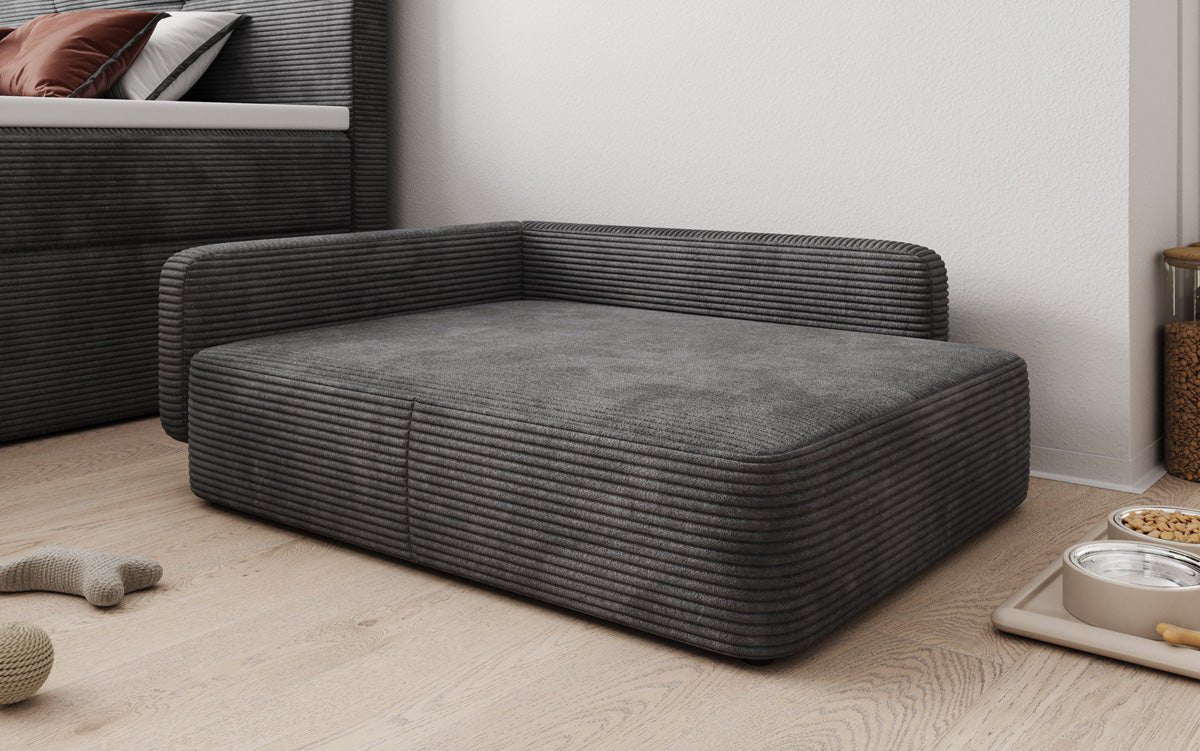 Hondensofa BelloCouch 80 × 100 cm in Ribstof