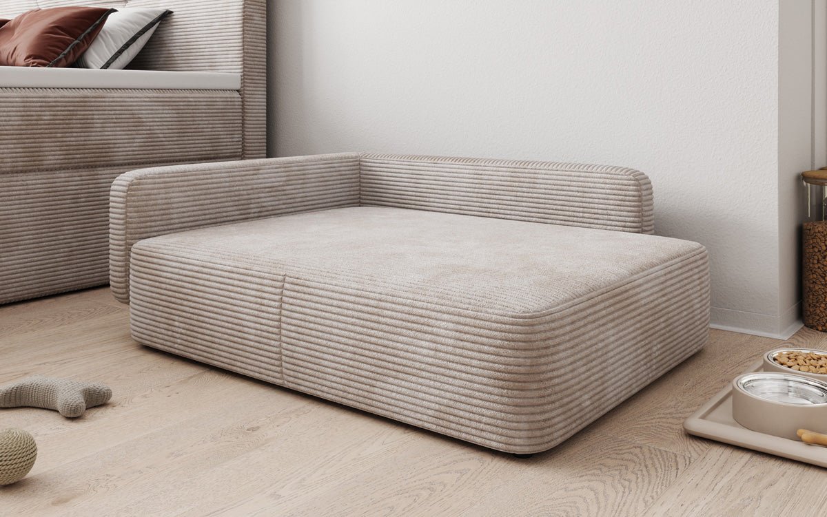 Hondensofa BelloCouch 80 × 100 cm in Ribstof