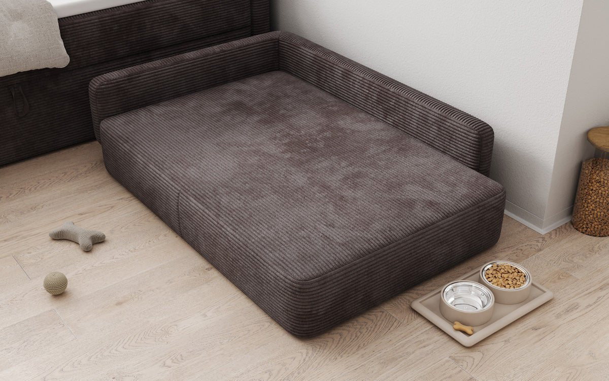 Hondensofa BelloCouch 100 × 120 cm in Ribstof