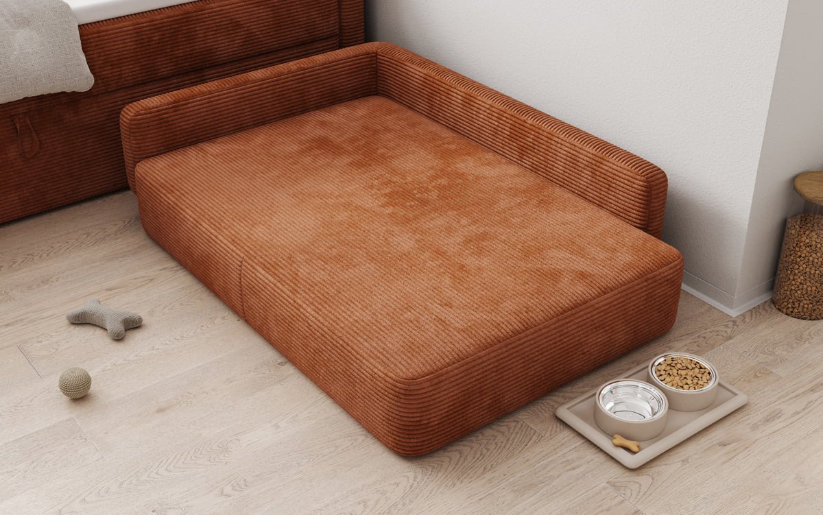 Hondensofa BelloCouch 100 × 120 cm in Ribstof