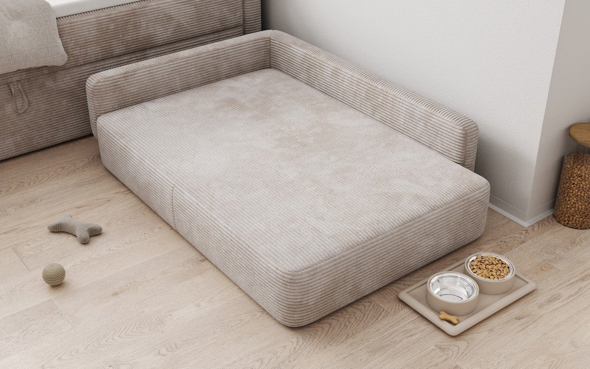 Hondensofa BelloCouch 100 × 120 cm in Ribstof