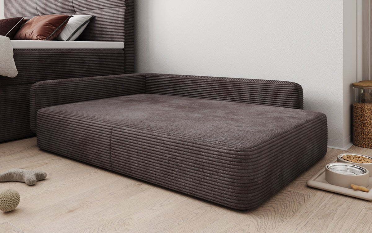 Hondensofa BelloCouch 100 × 120 cm in Ribstof