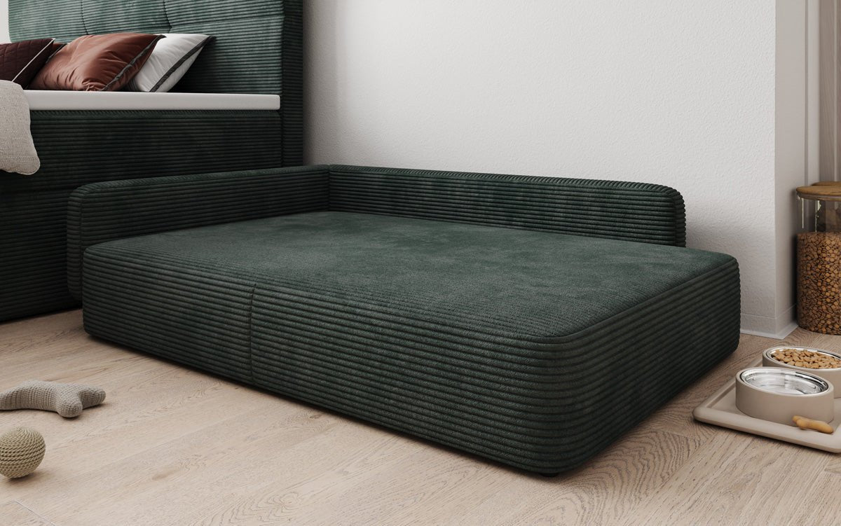 Hondensofa BelloCouch 100 × 120 cm in Ribstof