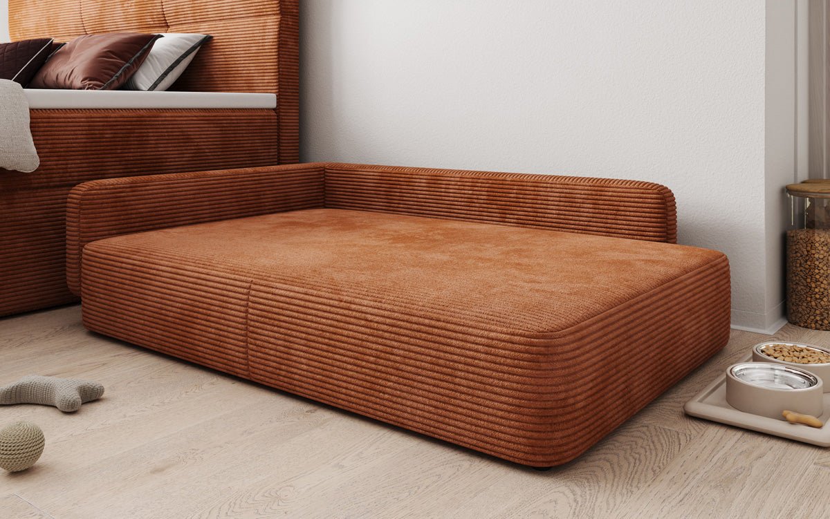 Hondensofa BelloCouch 100 × 120 cm in Ribstof