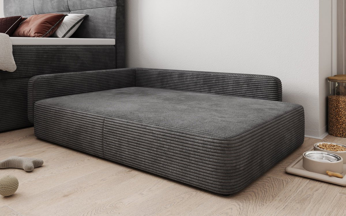 Hondensofa BelloCouch 100 × 120 cm in Ribstof