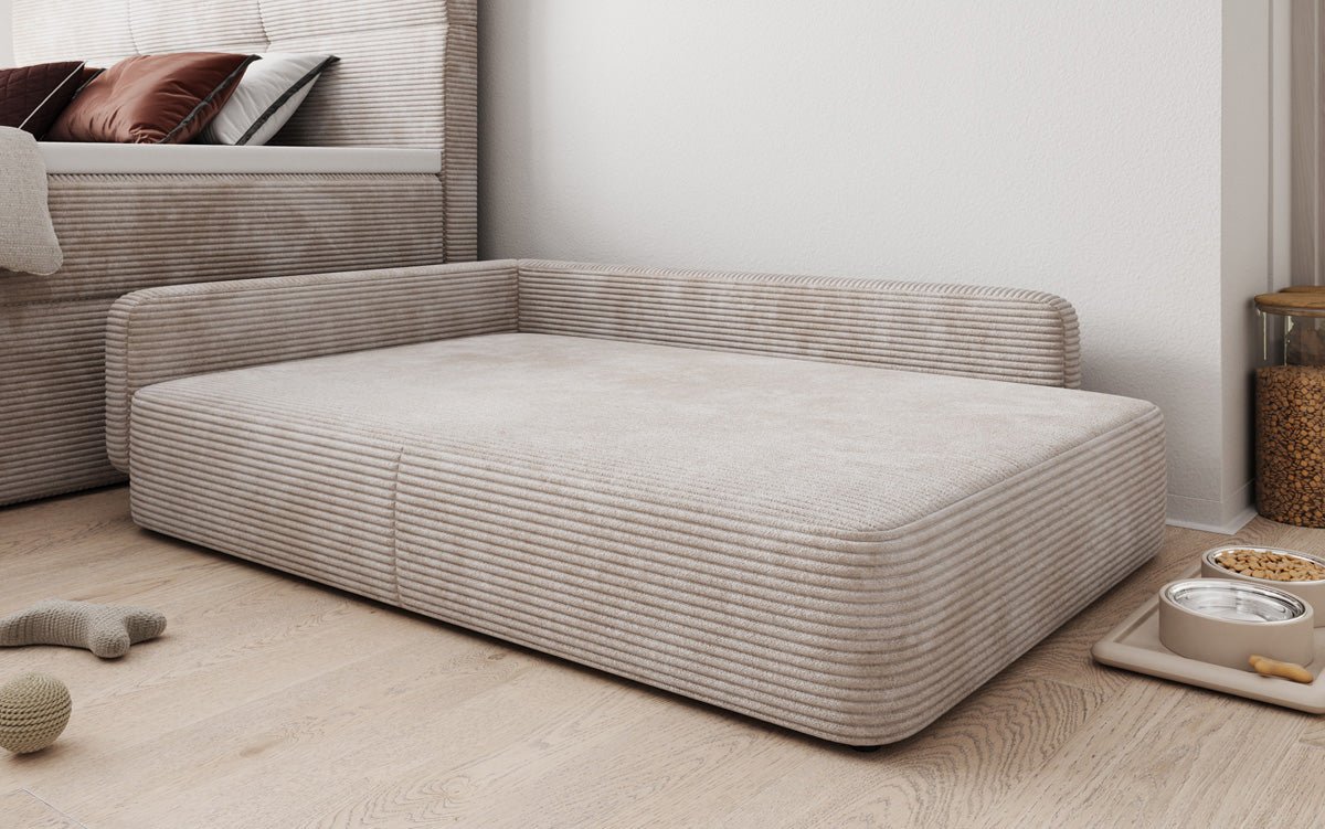 Hondensofa BelloCouch 100 × 120 cm in Ribstof
