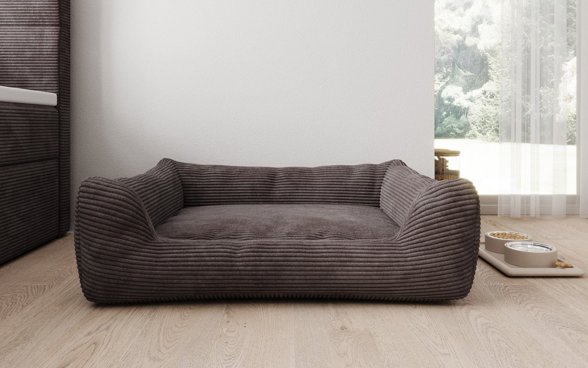 Hondenbed Cosmo 120 × 80 cm in Ribstof