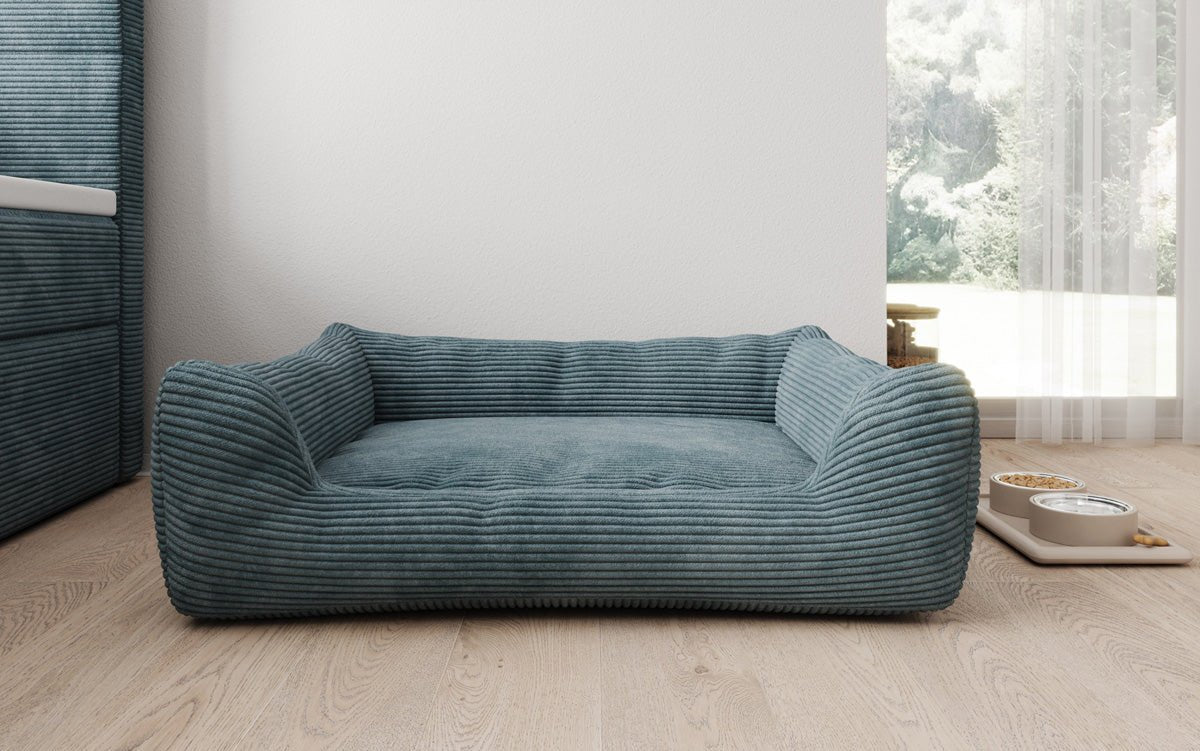 Hondenbed Cosmo 120 × 80 cm in Ribstof