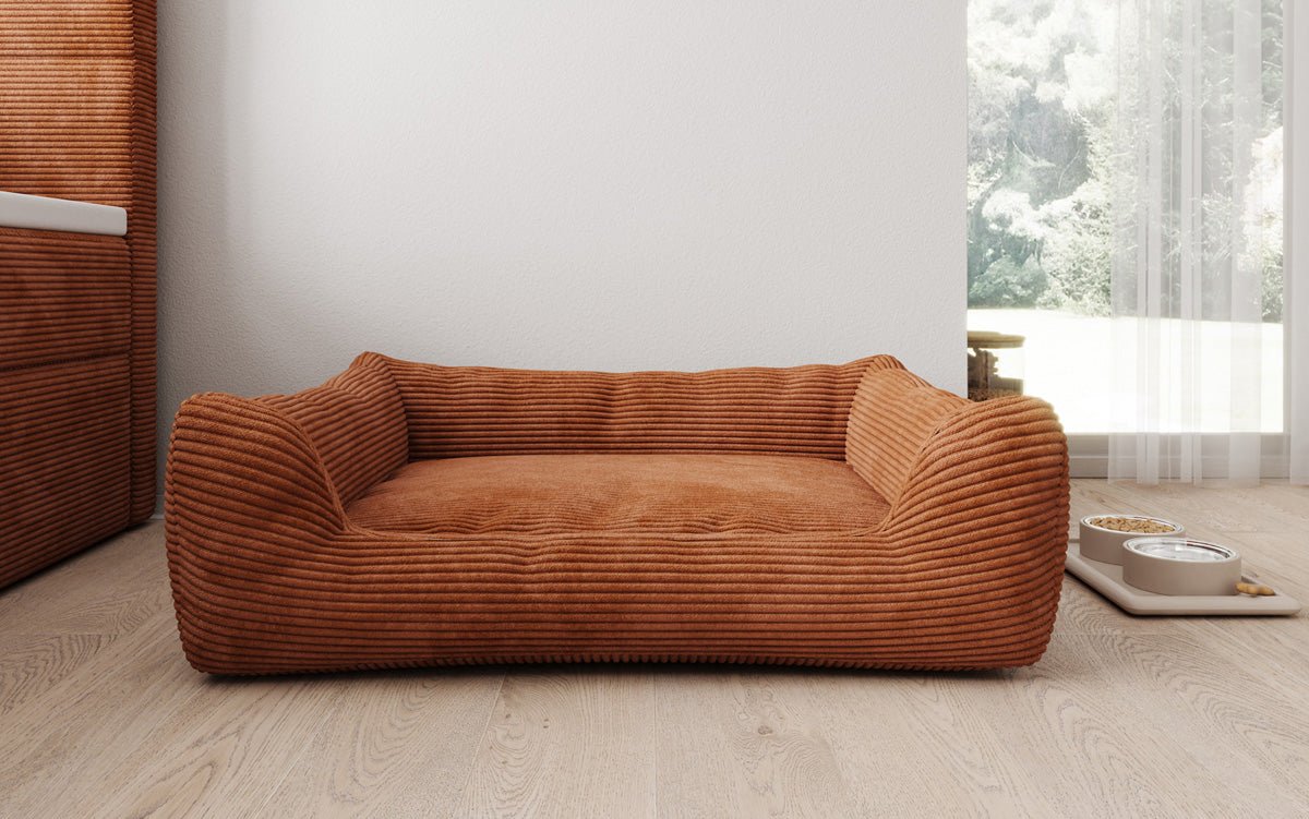 Hondenbed Cosmo 120 × 80 cm in Ribstof