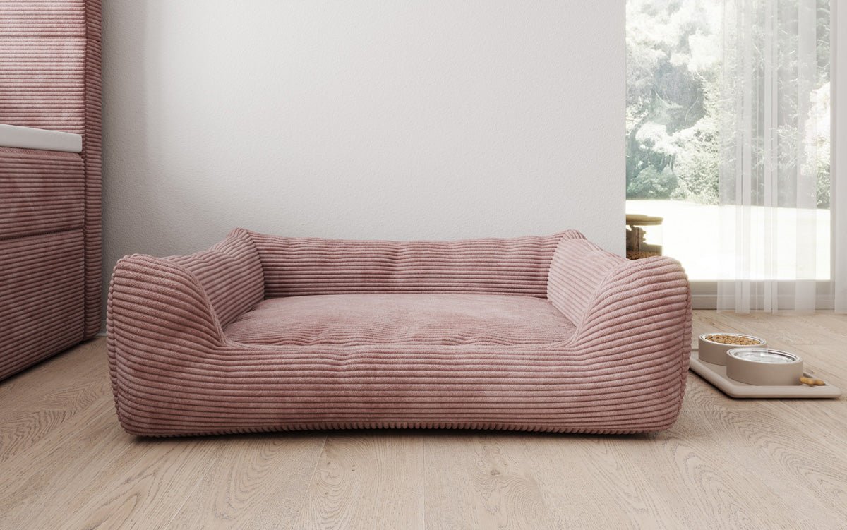 Hondenbed Cosmo 120 × 80 cm in Ribstof
