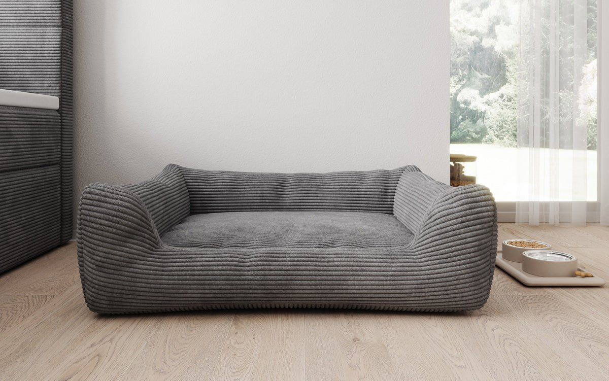 Hondenbed Cosmo 120 × 80 cm in Ribstof