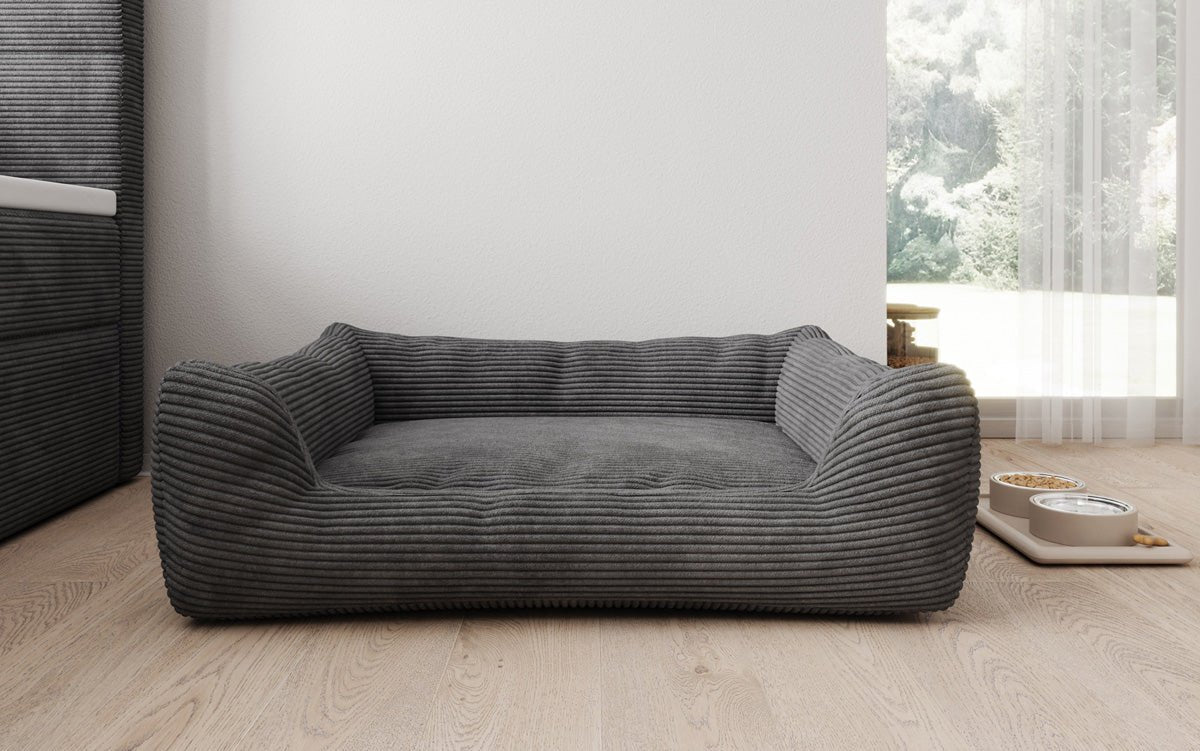 Hondenbed Cosmo 120 × 80 cm in Ribstof