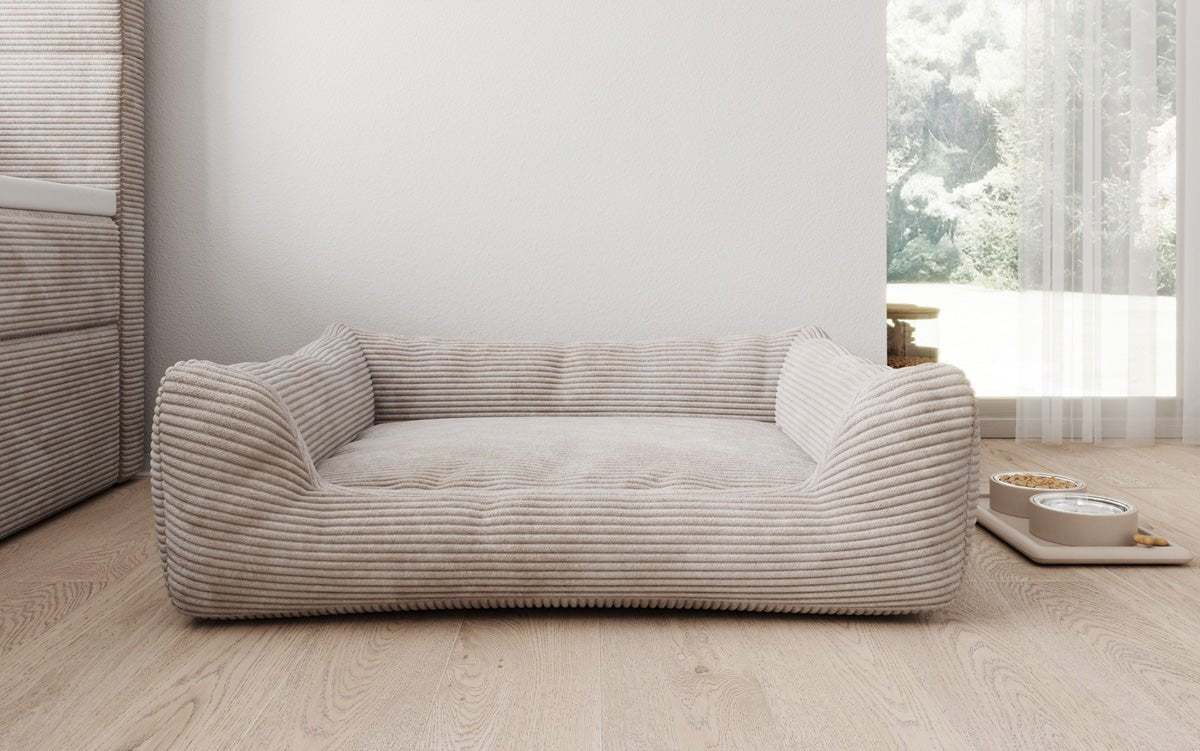 Hondenbed Cosmo 120 × 80 cm in Ribstof