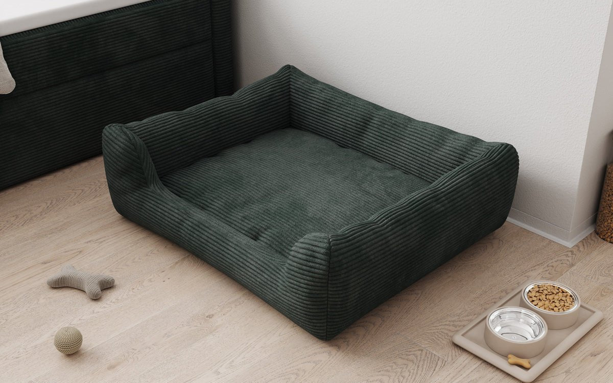Hondenbed Cosmo 120 × 80 cm in Ribstof