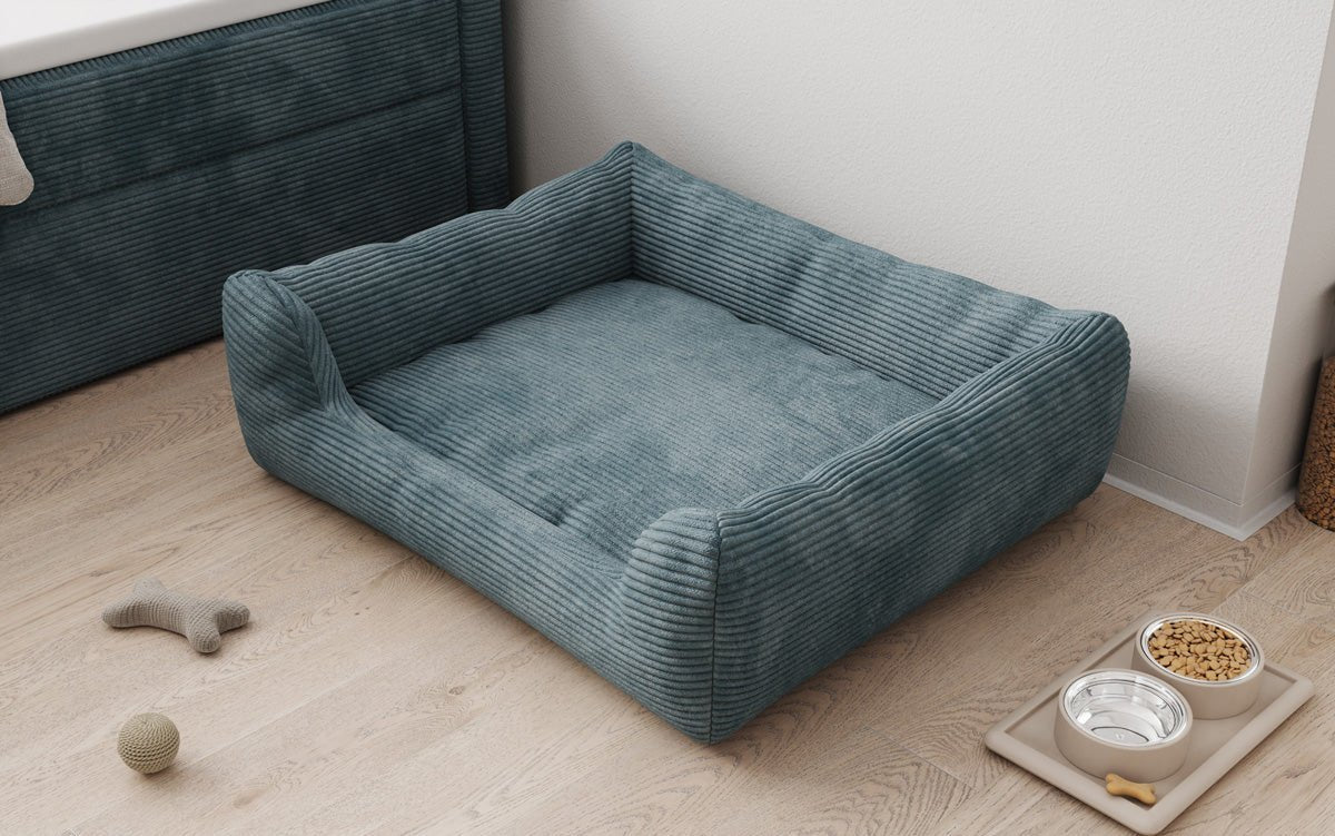 Hondenbed Cosmo 120 × 80 cm in Ribstof
