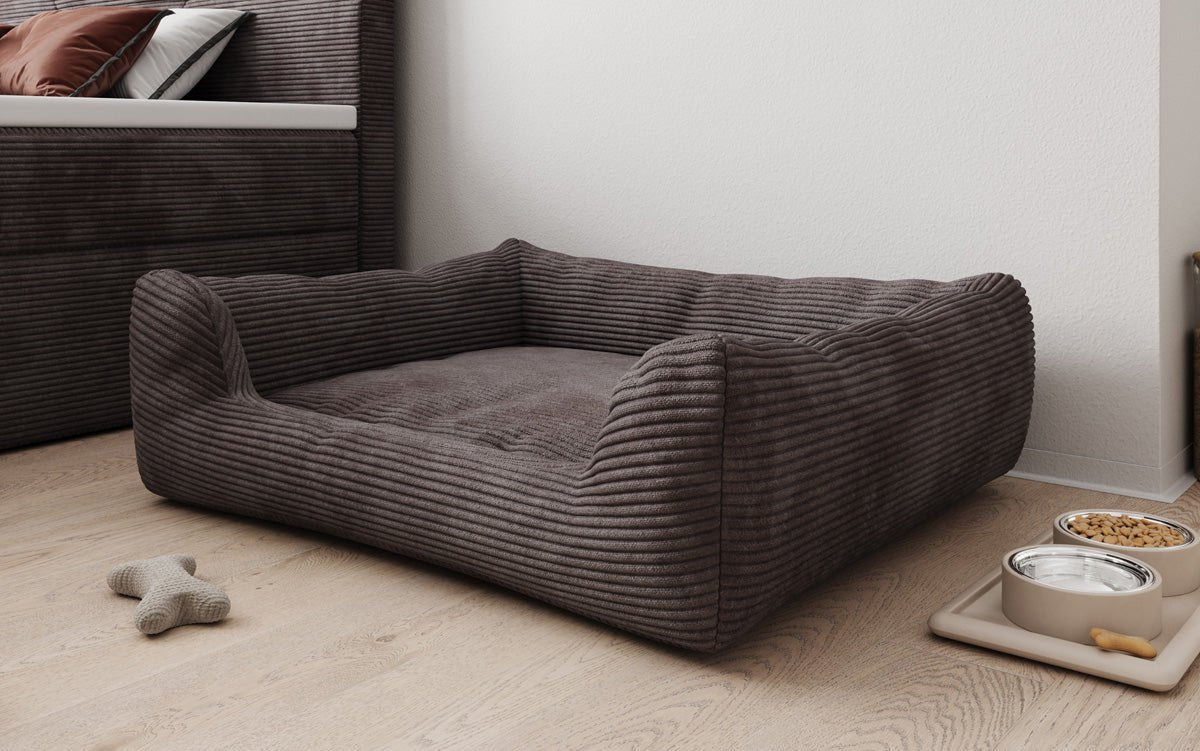 Hondenbed Cosmo 120 × 80 cm in Ribstof