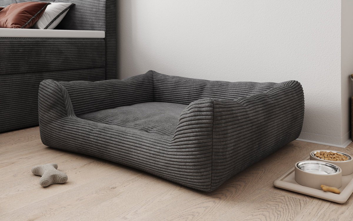 Hondenbed Cosmo 120 × 80 cm in Ribstof