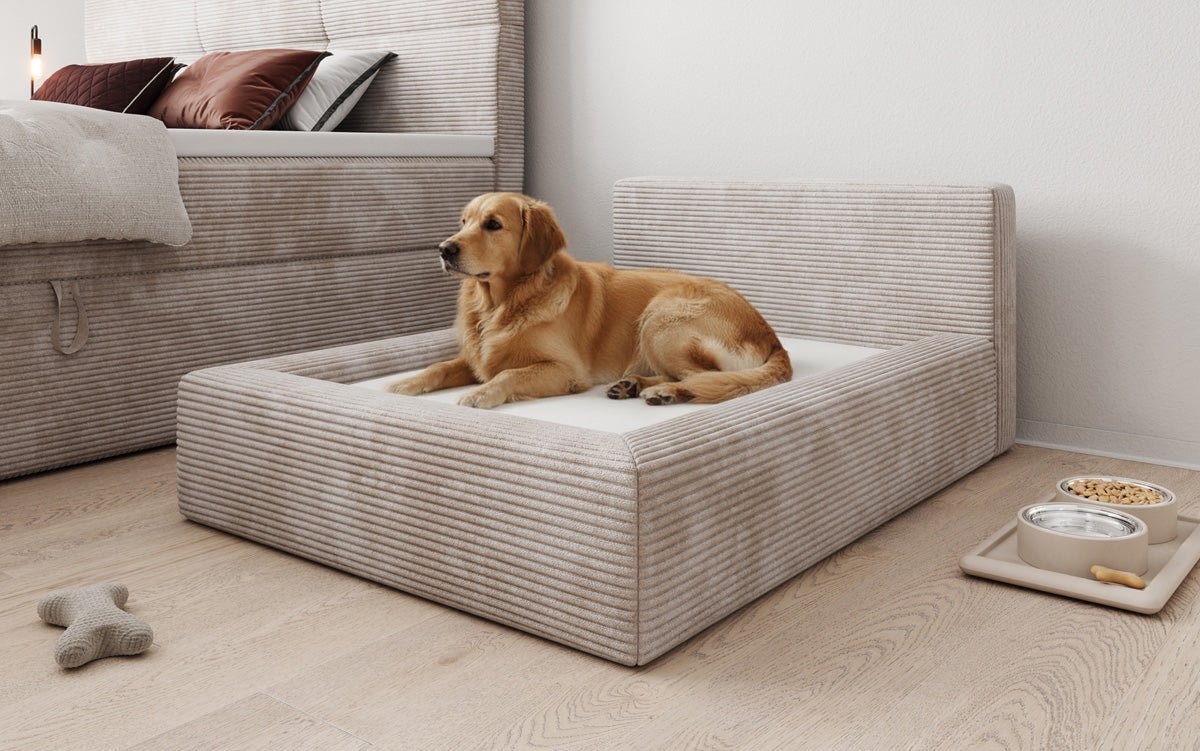 Hondenbed LupoLounge 110x80 cm in Ribstof