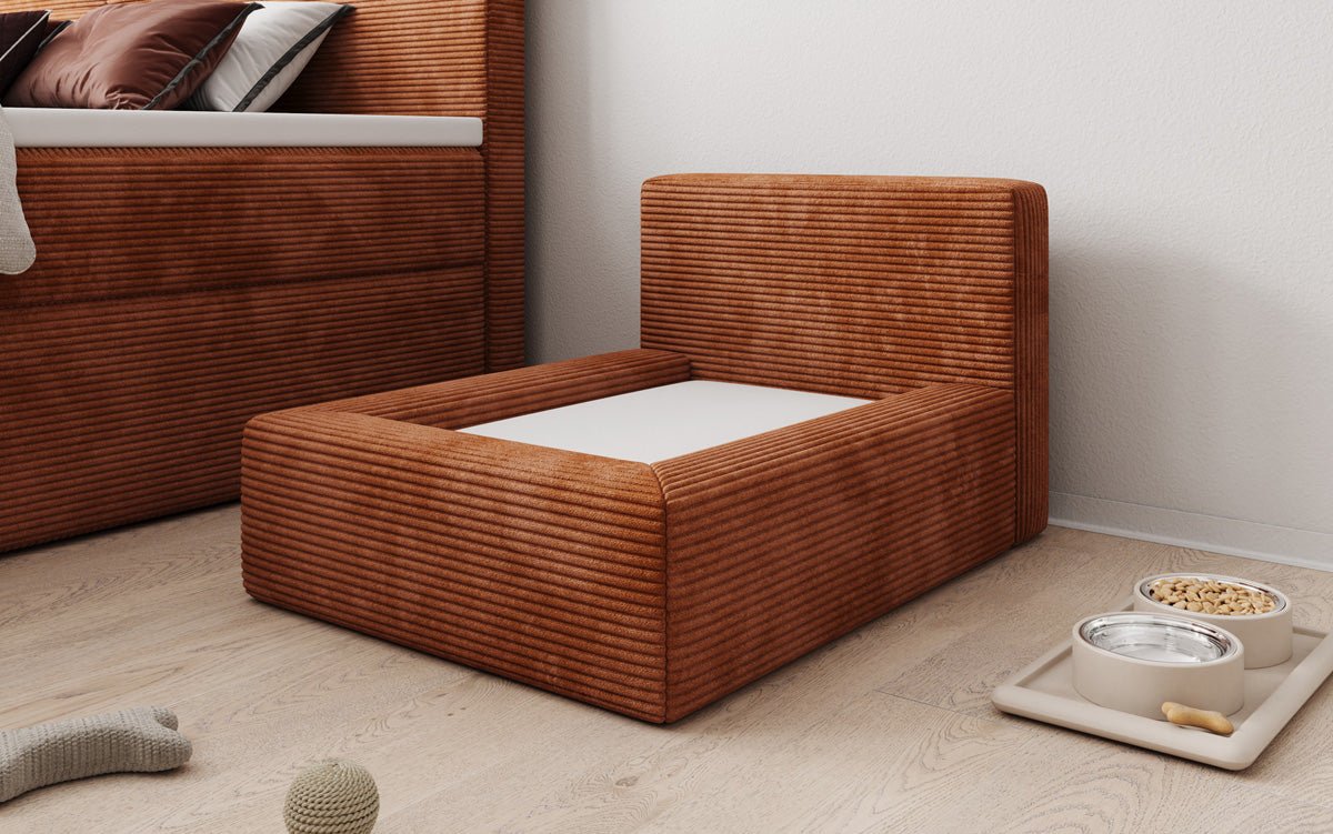 Hondenbed LupoLounge 80 × 60 cm in Ribstof