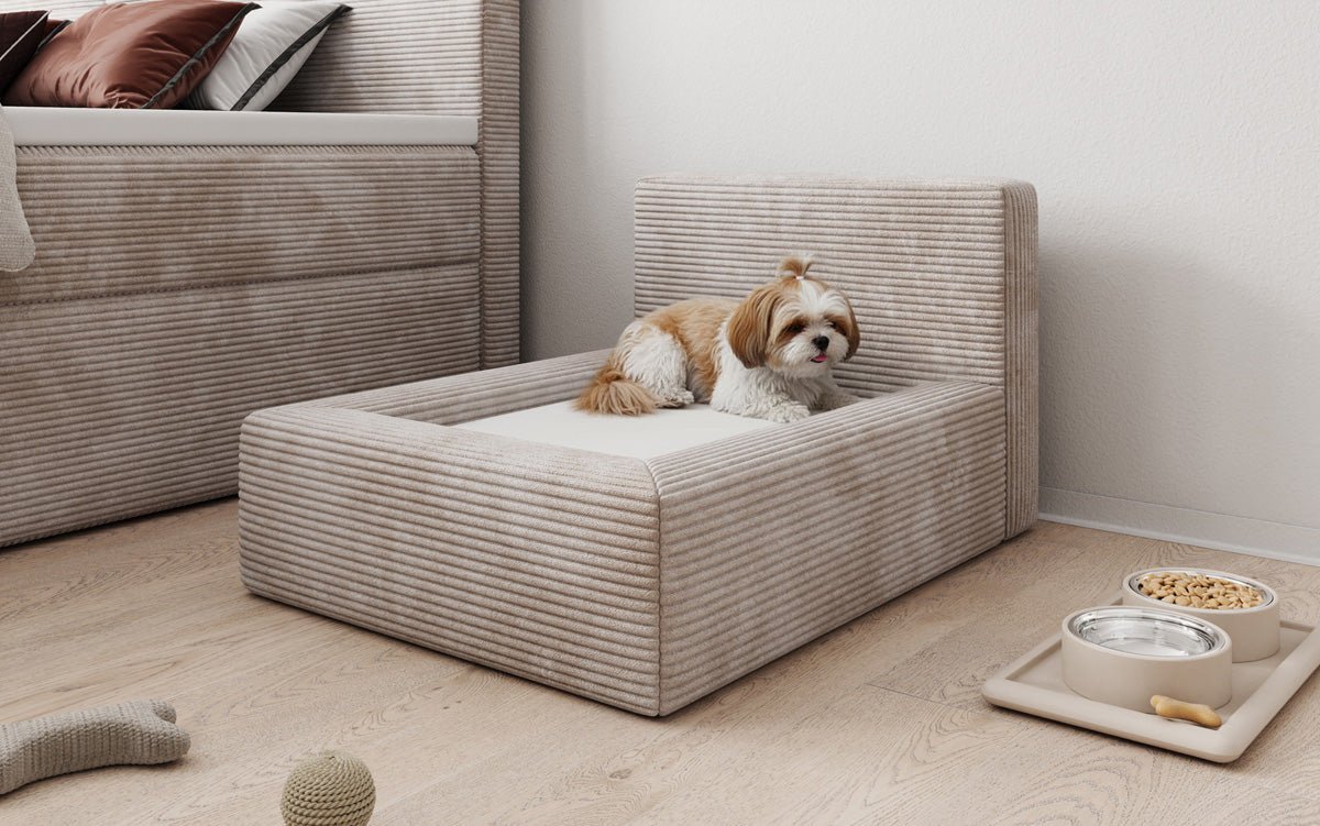 Hondenbed LupoLounge 80 × 60 cm in Ribstof