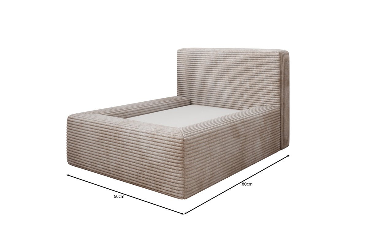 Hondenbed LupoLounge 80 × 60 cm in Ribstof