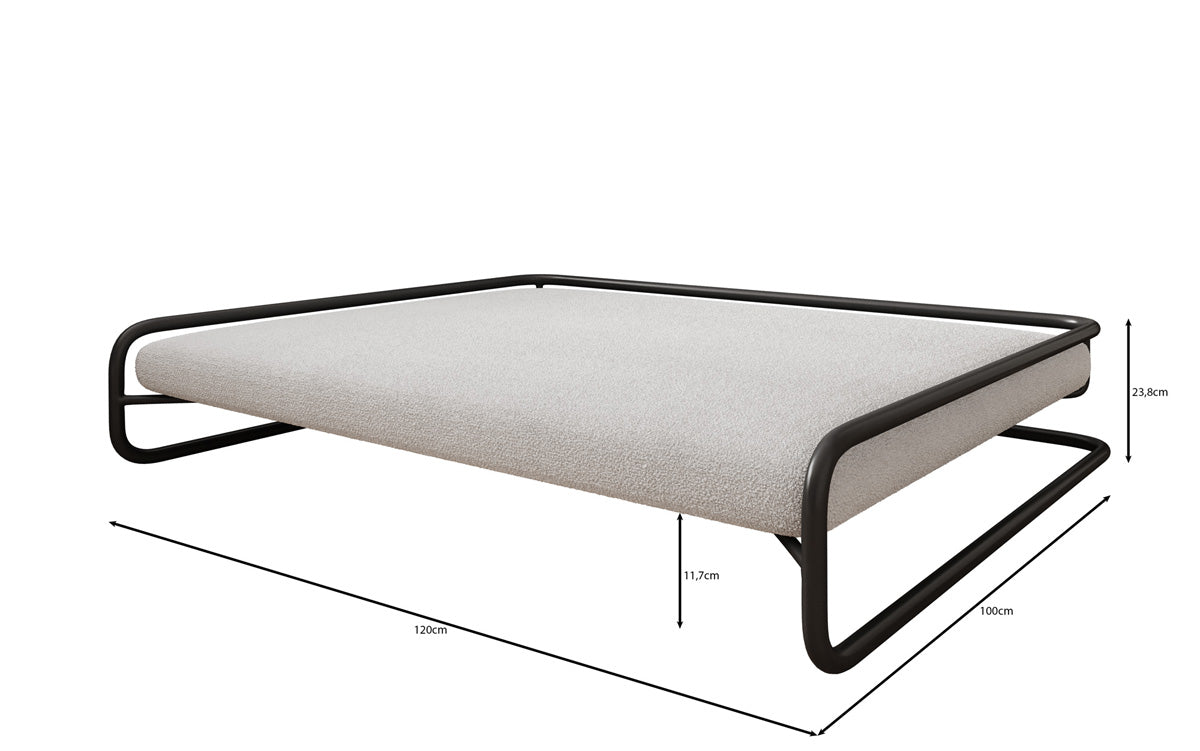 Hondenbed Arlo 100×120 cm in Bouclé