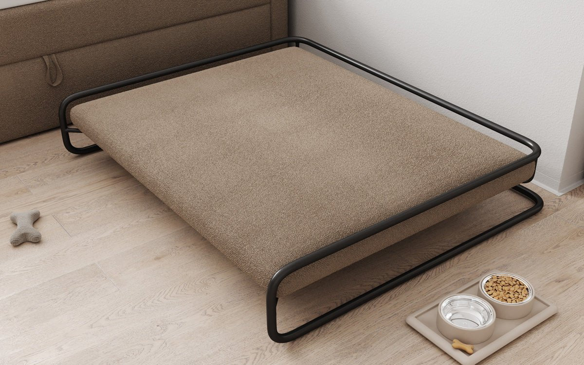 Hondenbed Arlo 100×120 cm in Bouclé
