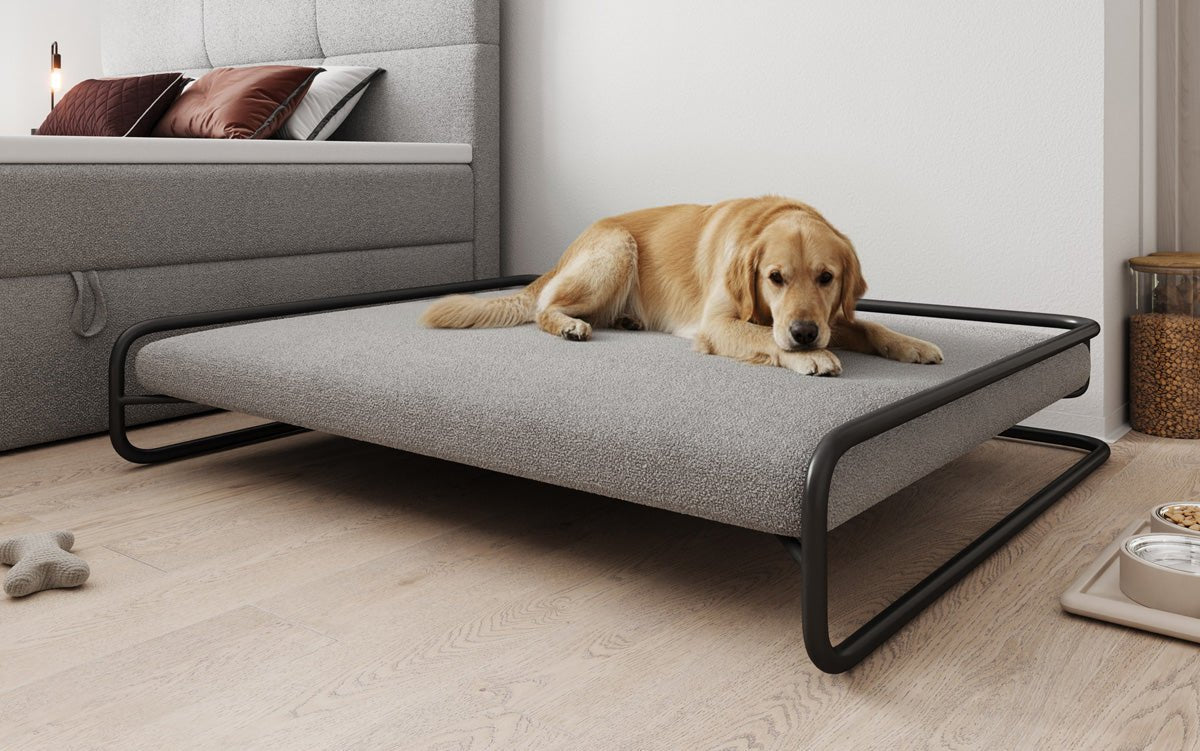 Hondenbed Arlo 100×120 cm in Bouclé