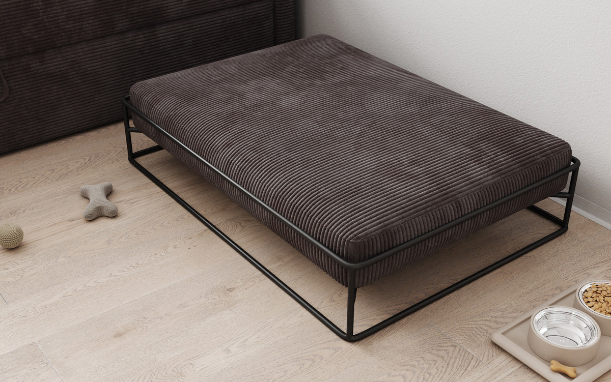 Hondenbed Lumo 80 × 100 cm in Ribstof