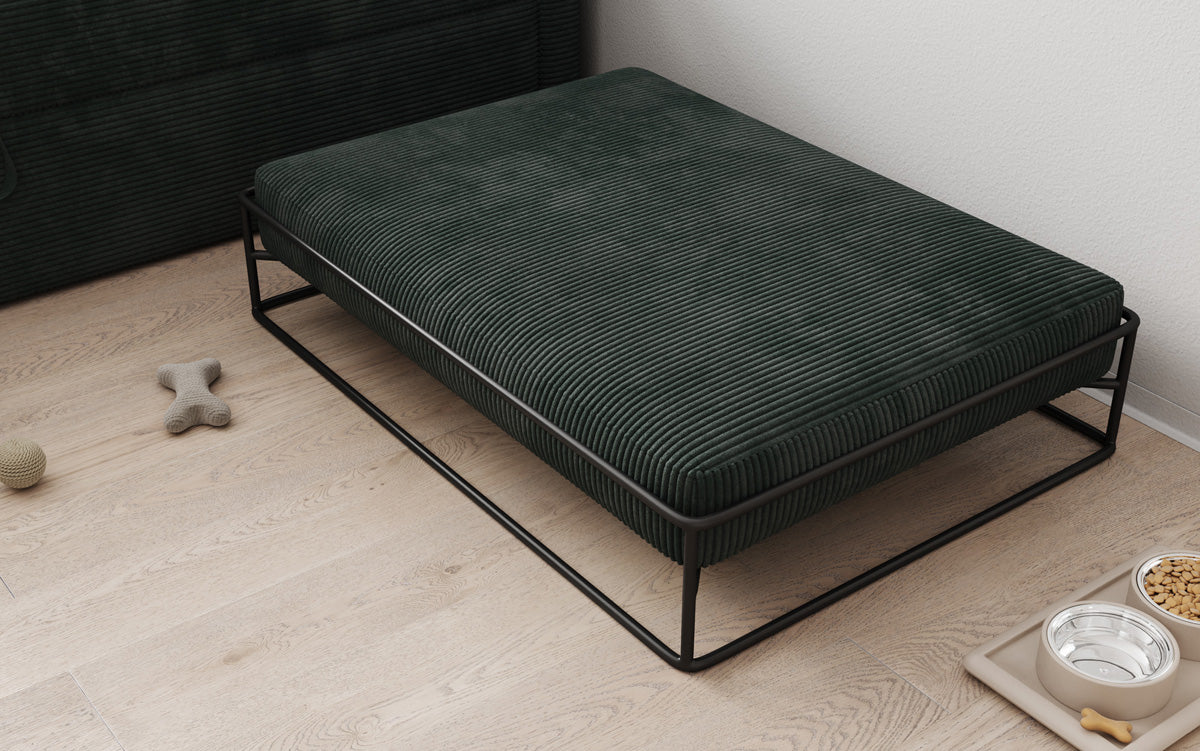 Hondenbed Lumo 80 × 100 cm in Ribstof