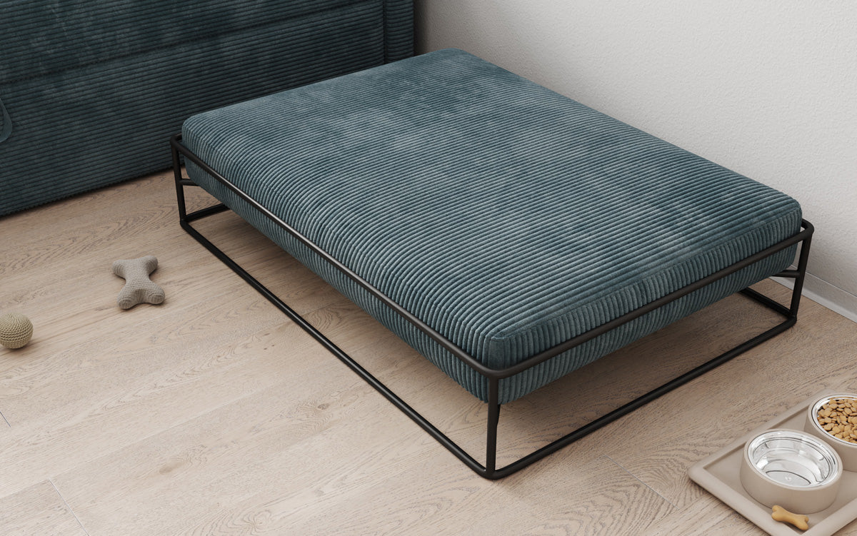 Hondenbed Lumo 80 × 100 cm in Ribstof