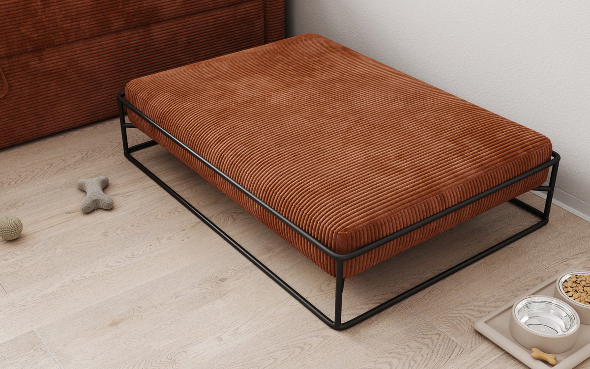 Hondenbed Lumo 80 × 100 cm in Ribstof