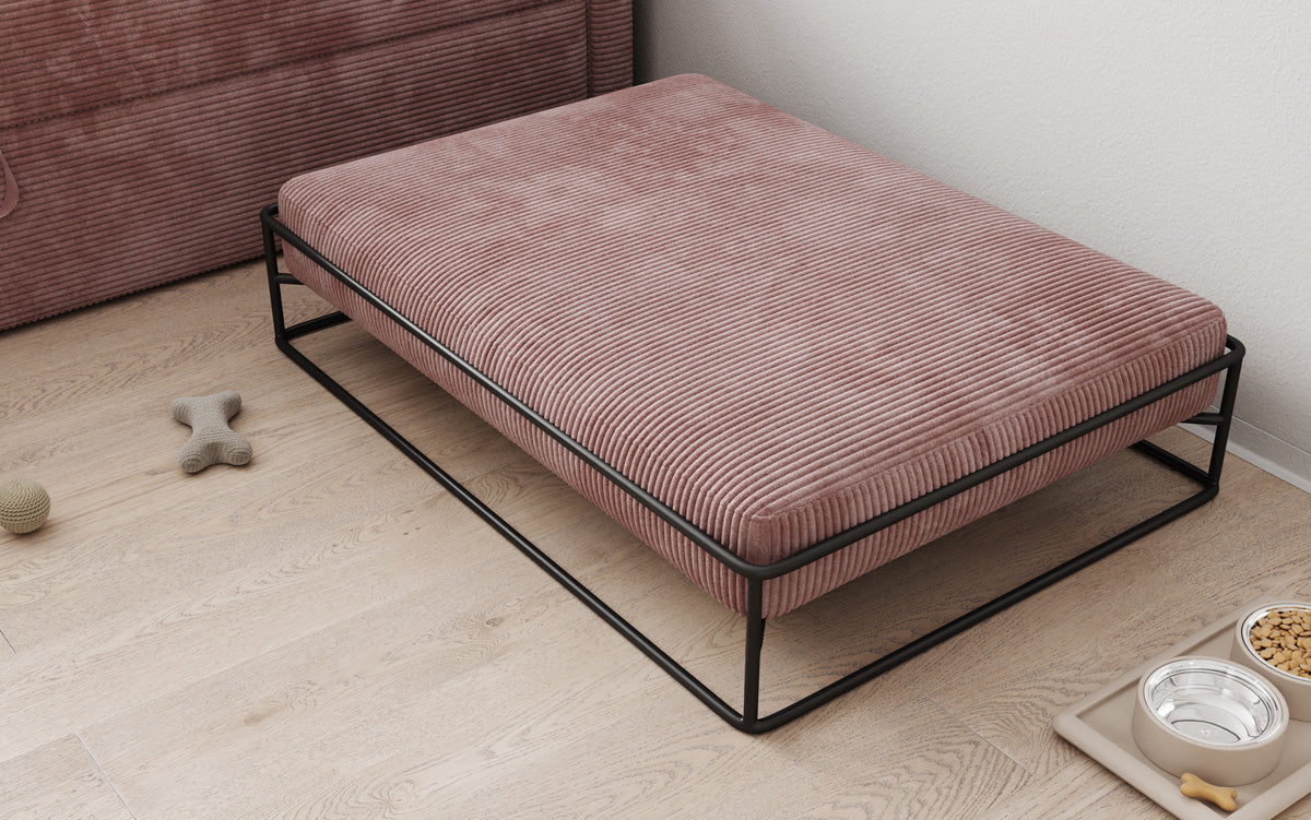 Hondenbed Lumo 80 × 100 cm in Ribstof