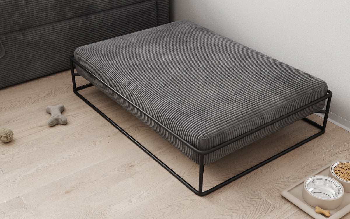 Hondenbed Lumo 80 × 100 cm in Ribstof