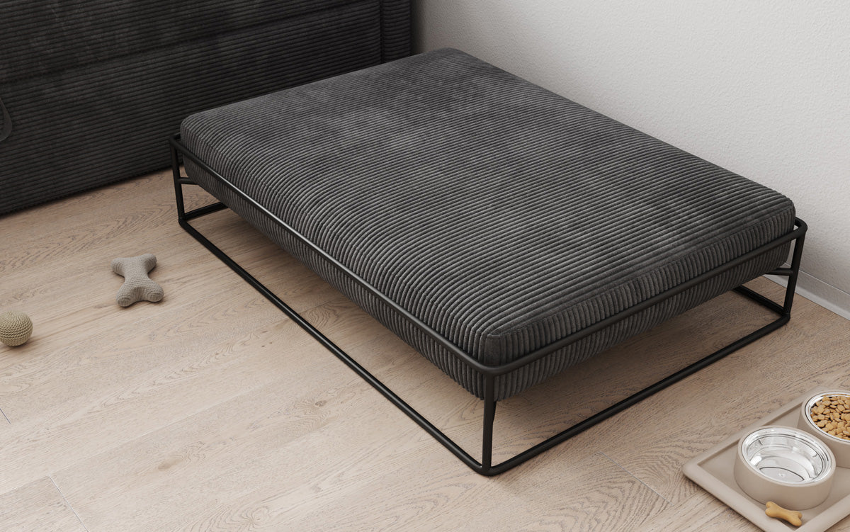 Hondenbed Lumo 80 × 100 cm in Ribstof
