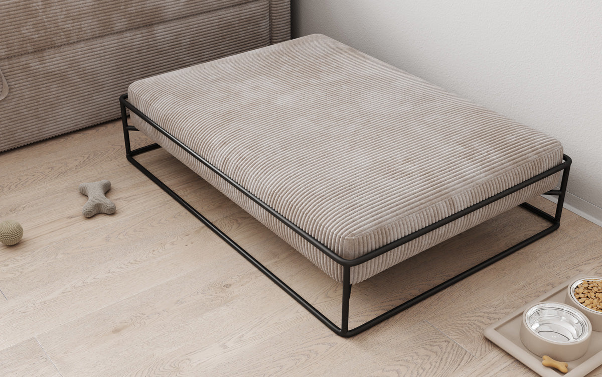Hondenbed Lumo 80 × 100 cm in Ribstof