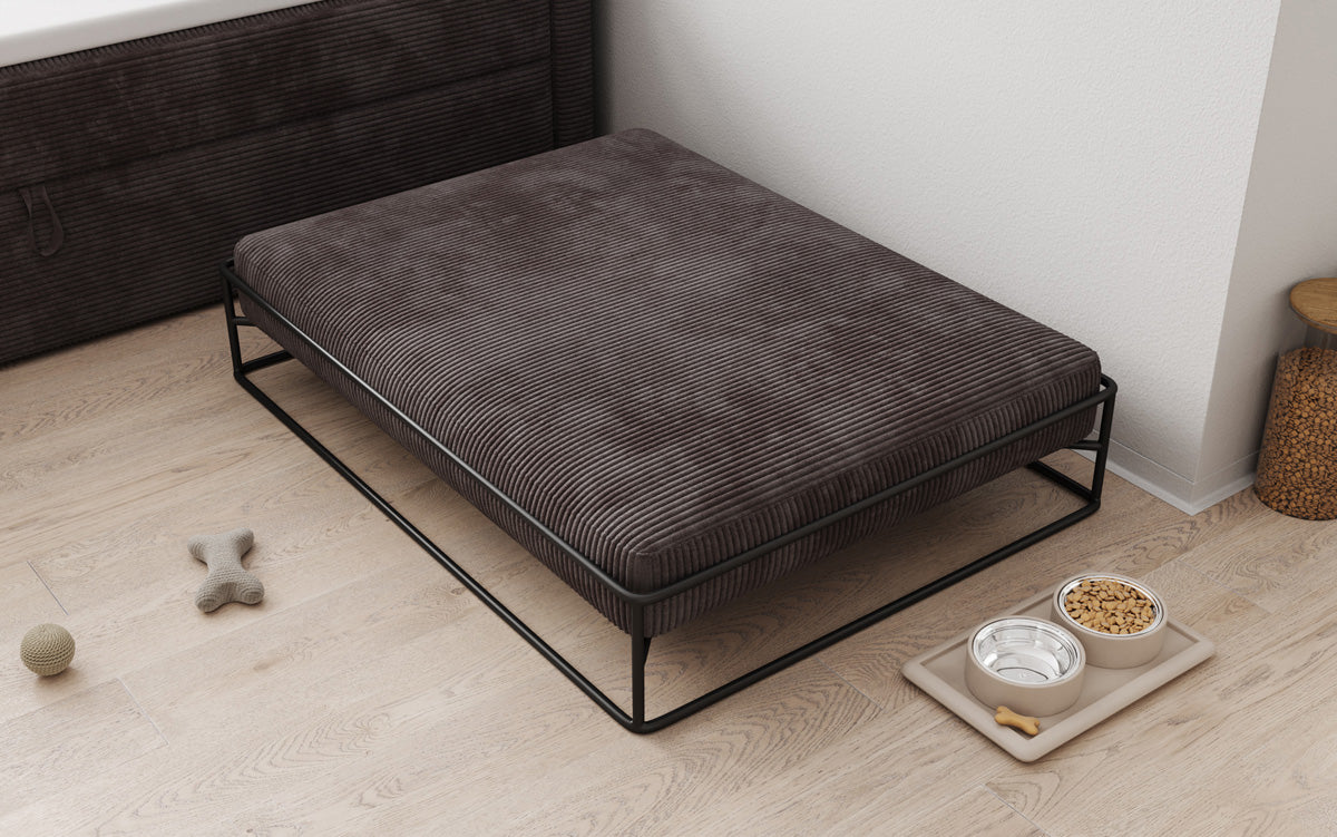 Hondenbed Lumo 110x80 cm in Ribstof