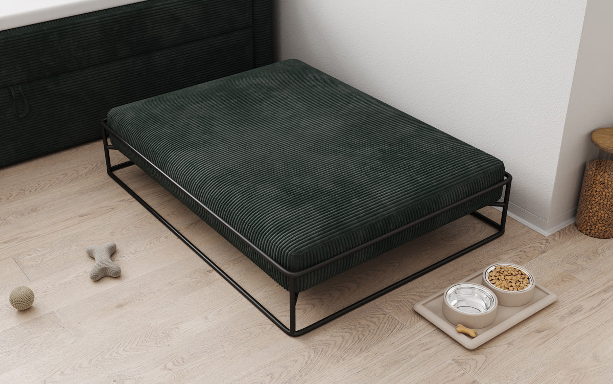 Hondenbed Lumo 110x80 cm in Ribstof