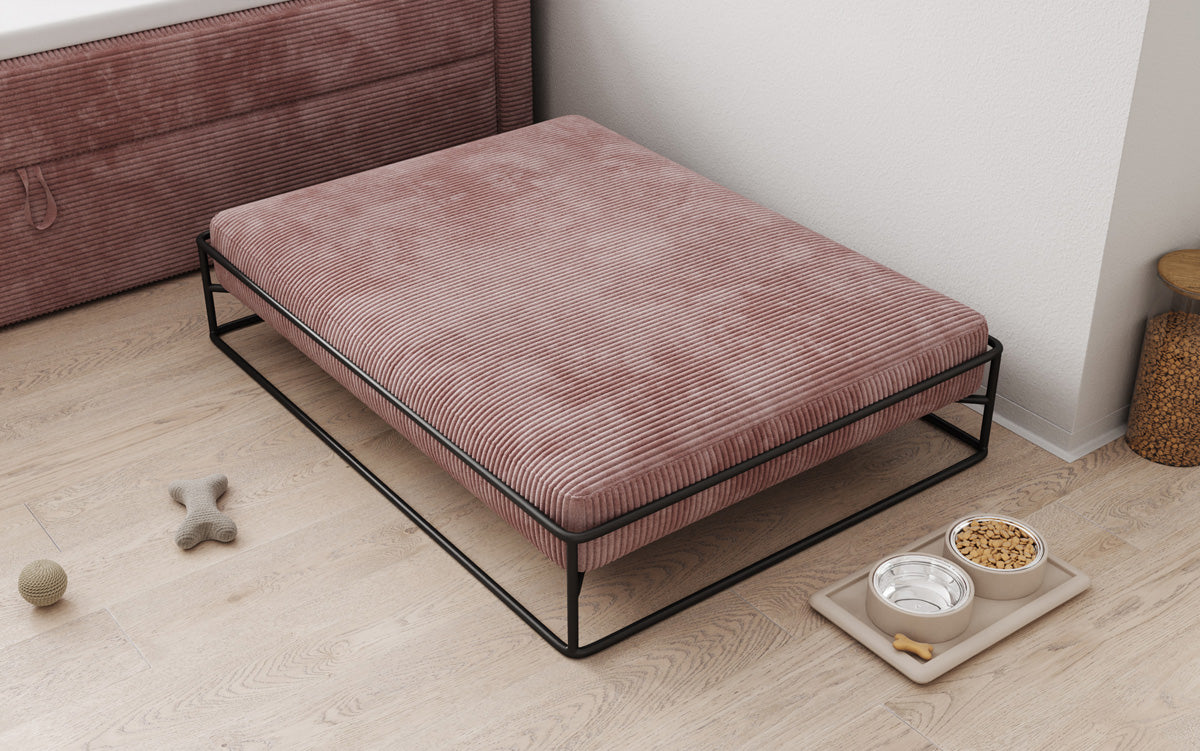 Hondenbed Lumo 110x80 cm in Ribstof