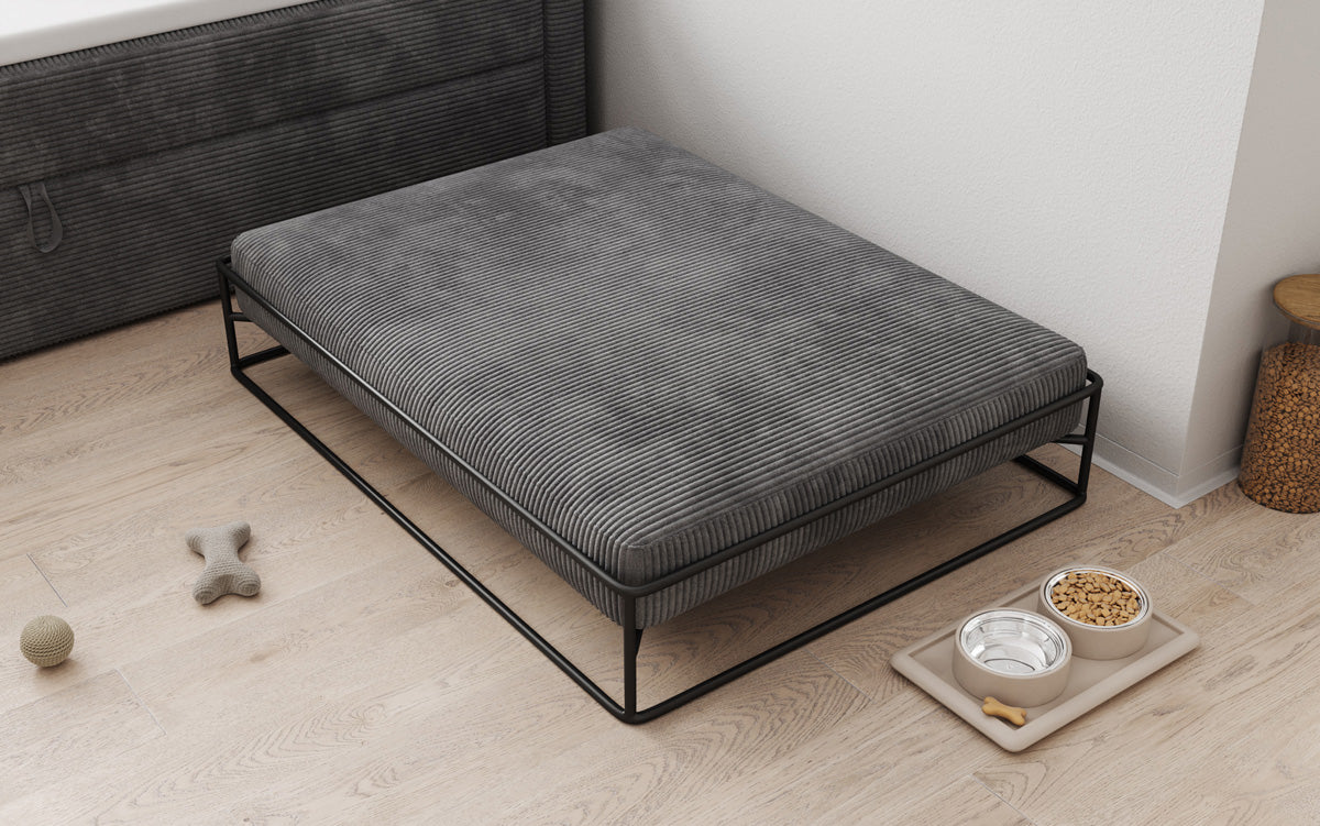 Hondenbed Lumo 110x80 cm in Ribstof