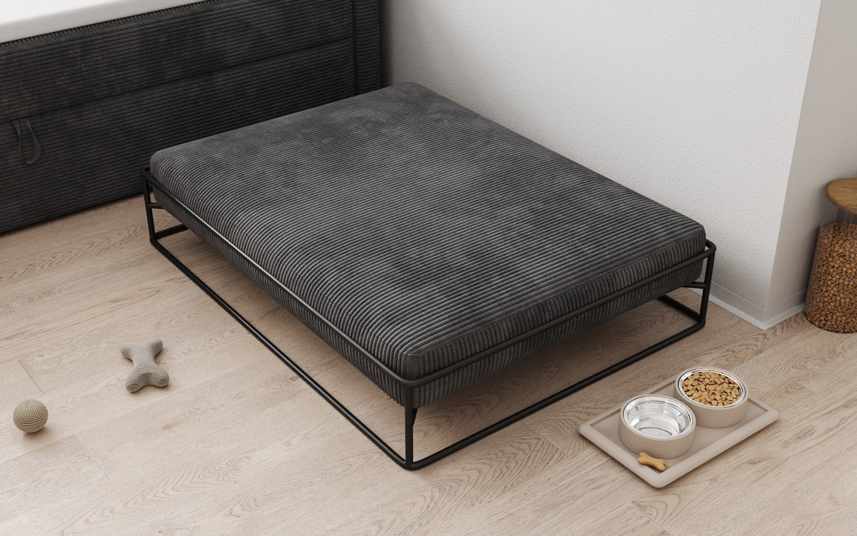 Hondenbed Lumo 110x80 cm in Ribstof