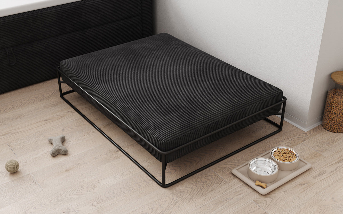 Hondenbed Lumo 110x80 cm in Ribstof