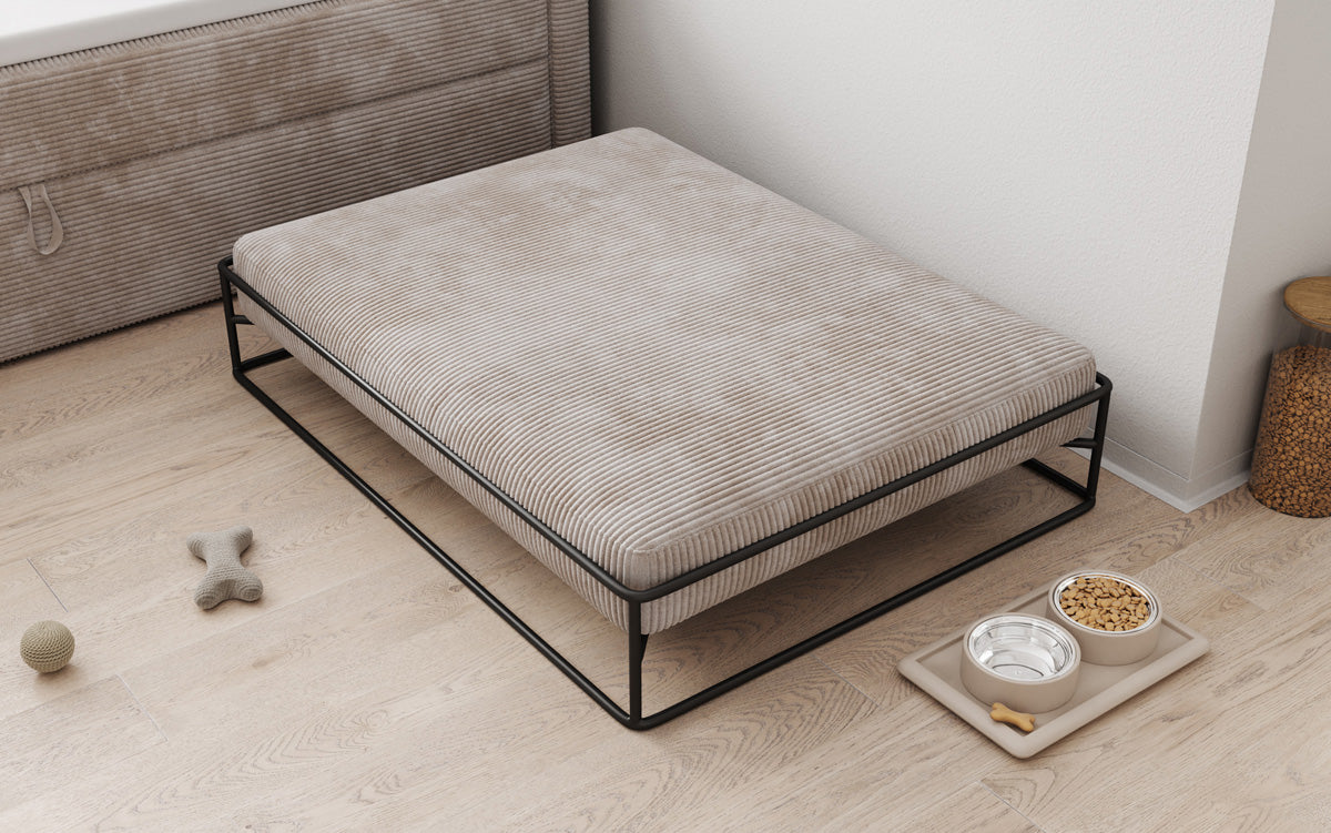 Hondenbed Lumo 110x80 cm in Ribstof