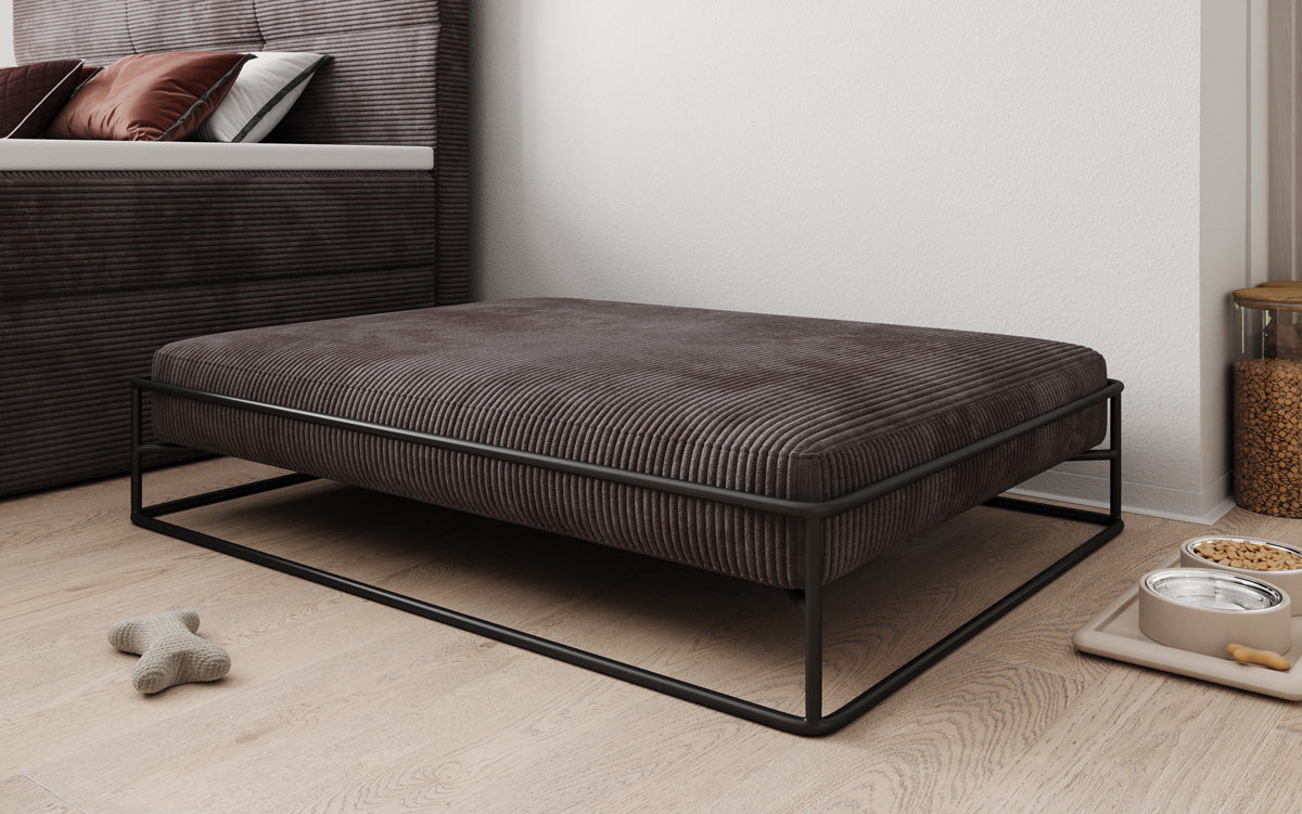 Hondenbed Lumo 110x80 cm in Ribstof