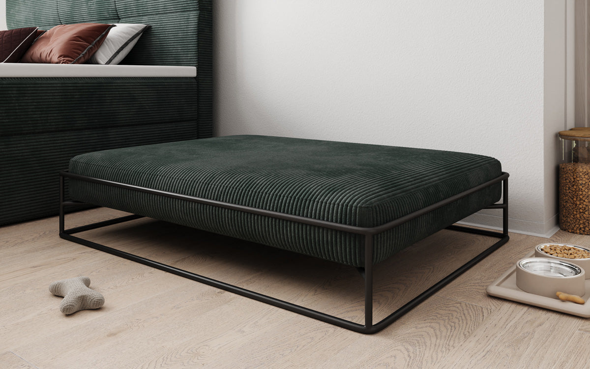 Hondenbed Lumo 110x80 cm in Ribstof